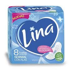 LINA TOALLAS NORMAL C/A 8U