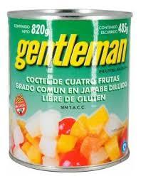 GENTLEMAN COCTEL FRUTAS 820G
